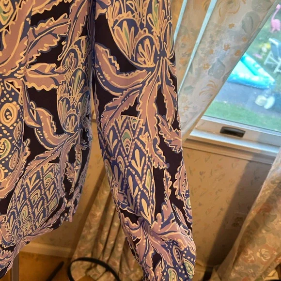 Lilly Pulitzer Elsa Lilac Verbana Silk Blouse Women’s Size Small - Picture 2 of 8